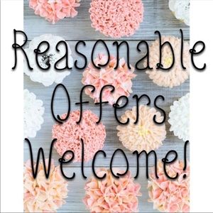 All Reasonable Offers Welcome 😊